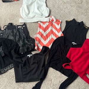 Multiple crop tops
